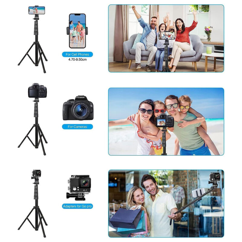 Extendable Phone Tripod with Remote