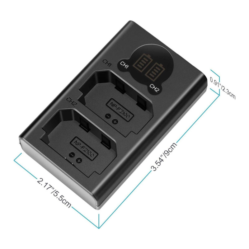 Replacement Battery and Charger with LCD Screen