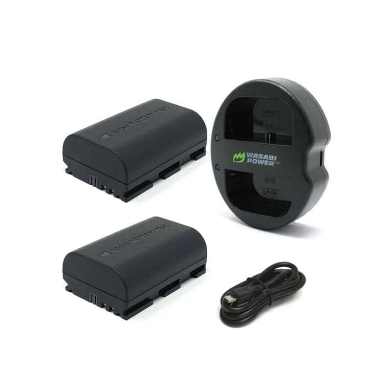 Wasabi Power LP-E17 Battery (2-Pack) and Dual USB Charger