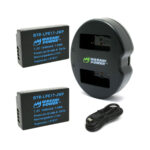 Wasabi Power LP-E17 Battery (2-Pack) and Dual USB Charger